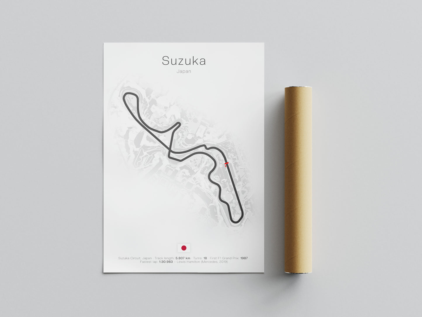 Suzuka - Japan (White) | Track Map
