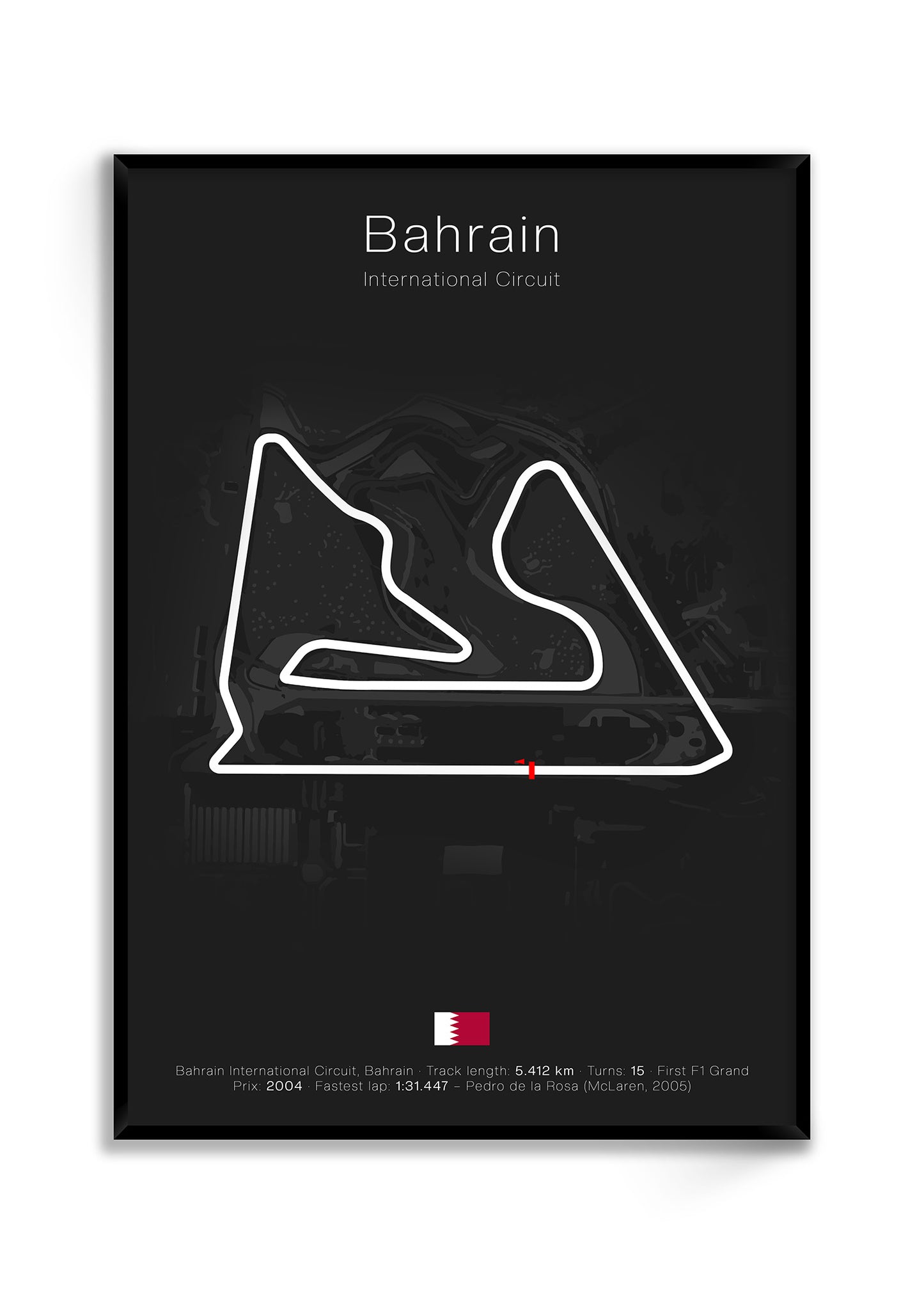 Bahrain - International Circuit (Black) | Track Map