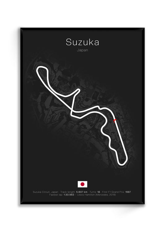 Suzuka - Japan (Black) | Track Map