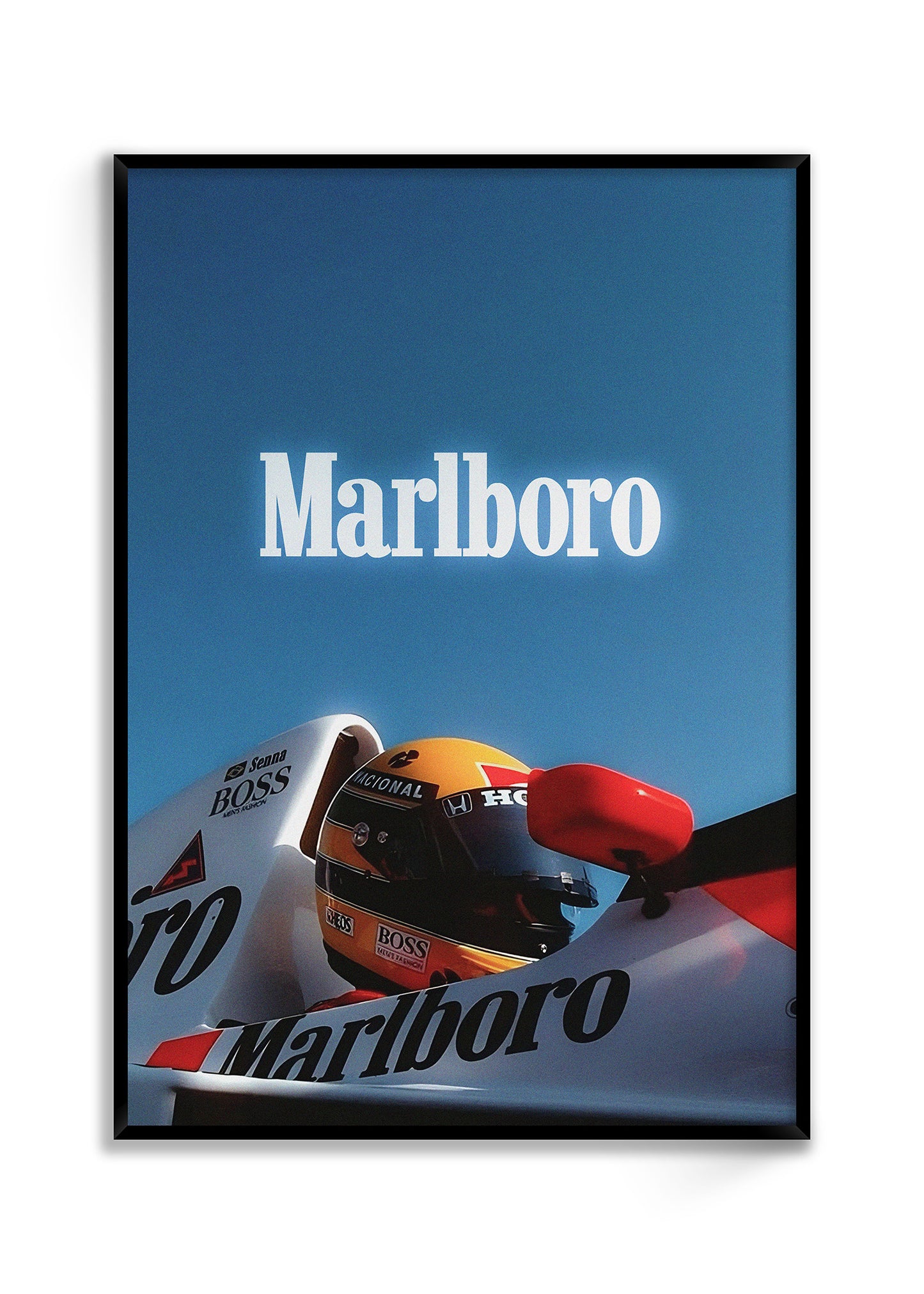 Ayrton Senna - Blue Marlboro | Driver Print