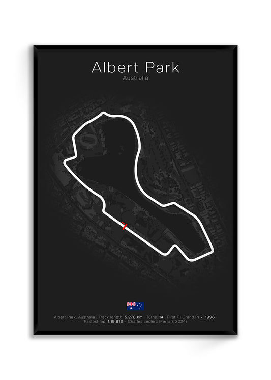 Albert Park - Australia (Black) | Track Map