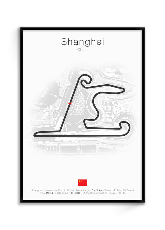 Shanghai - China (White) | Track Map