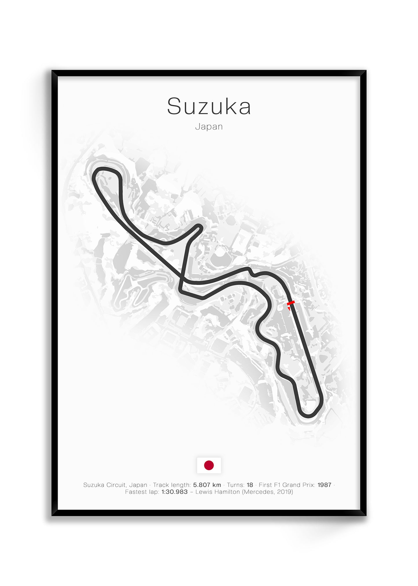 Suzuka - Japan (White) | Track Map