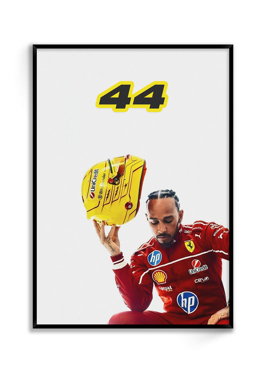 Lewis Hamilton - Red 44 | Driver Print