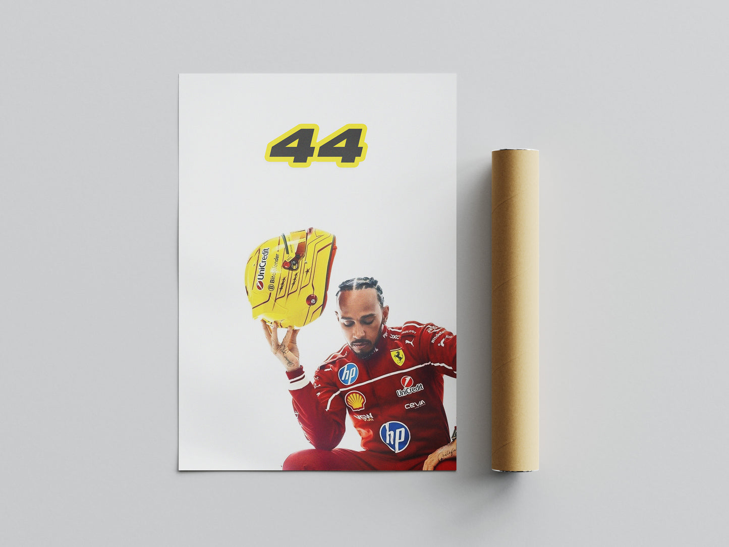 Lewis Hamilton - Red 44 | Driver Print