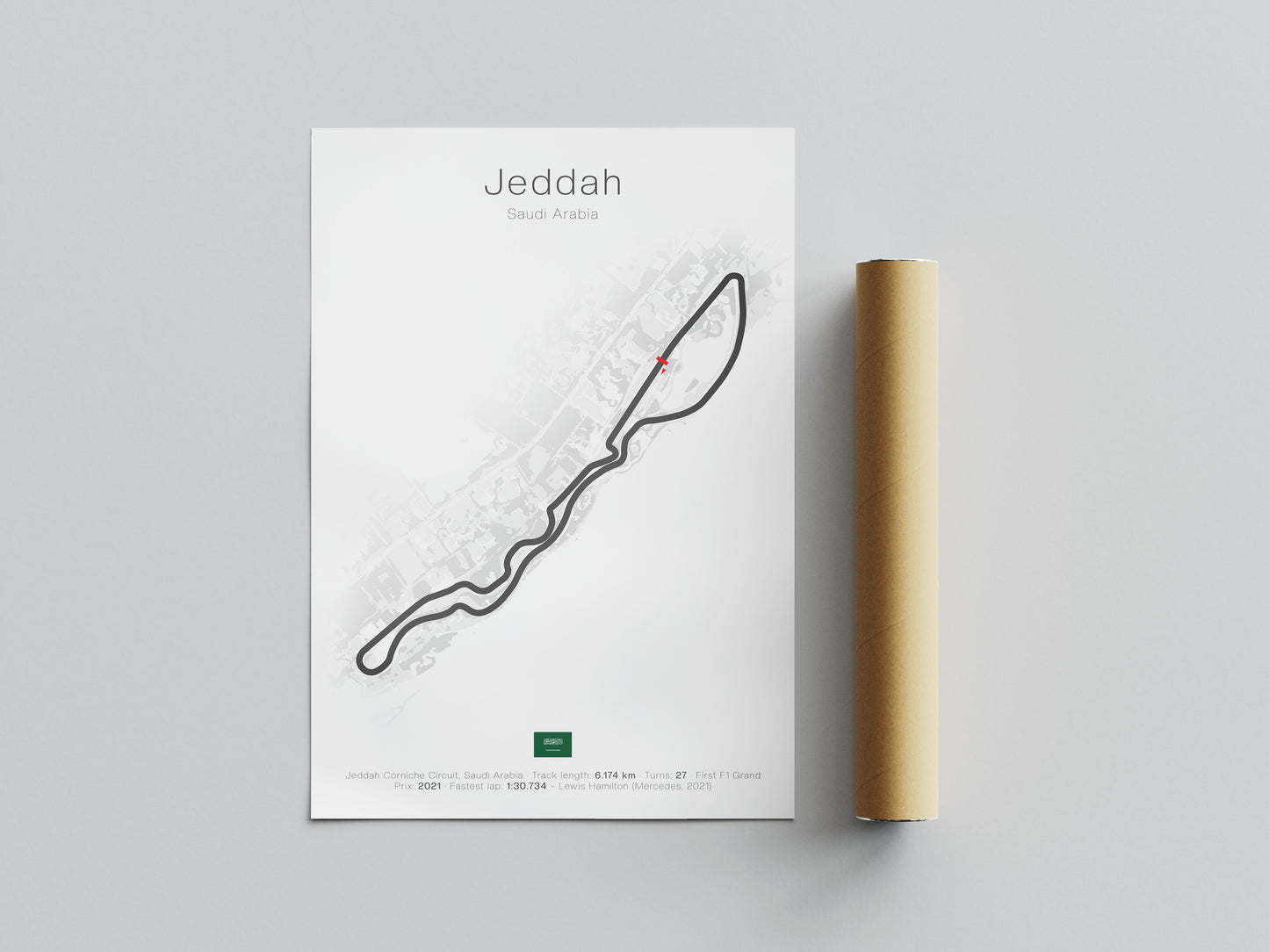 Jeddah - Saudi Arabia (White) | Track Map