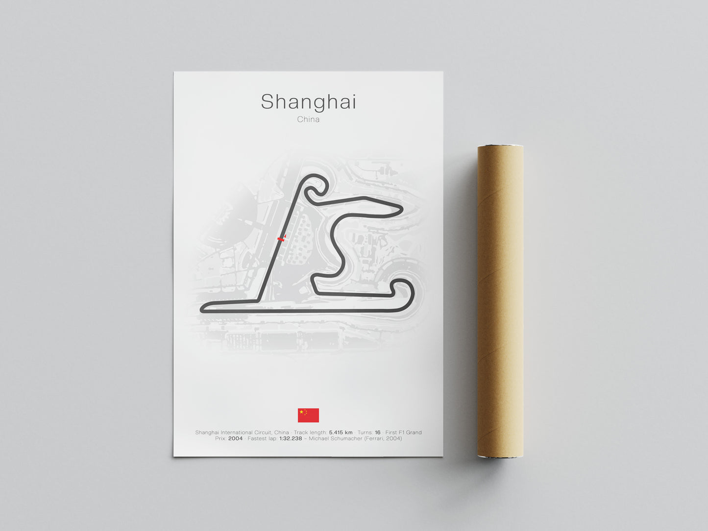 Shanghai - China (White) | Track Map