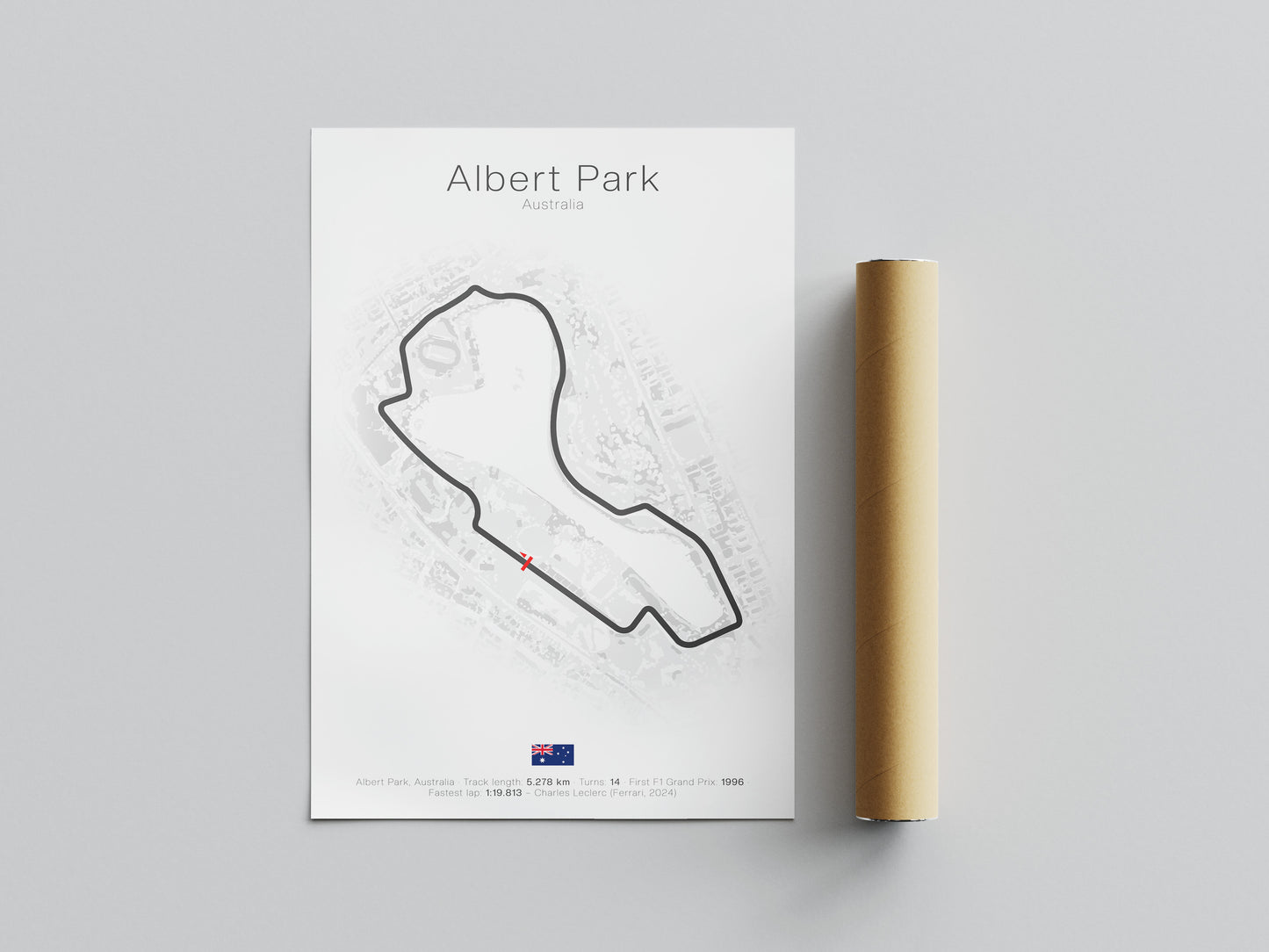 Albert Park - Australia (White) | Track Map