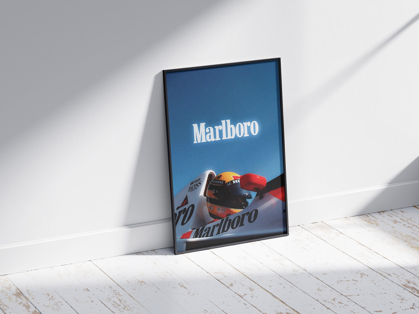 Ayrton Senna - Blue Marlboro | Driver Print